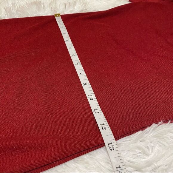 TopShop Ribbed Cold Shoulder Mini Dress in Red Size 2 - Picture 6 of 9